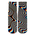 3D Wave crew socks