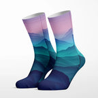 Cascading Mountains crew socks