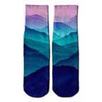 Cascading Mountains crew socks