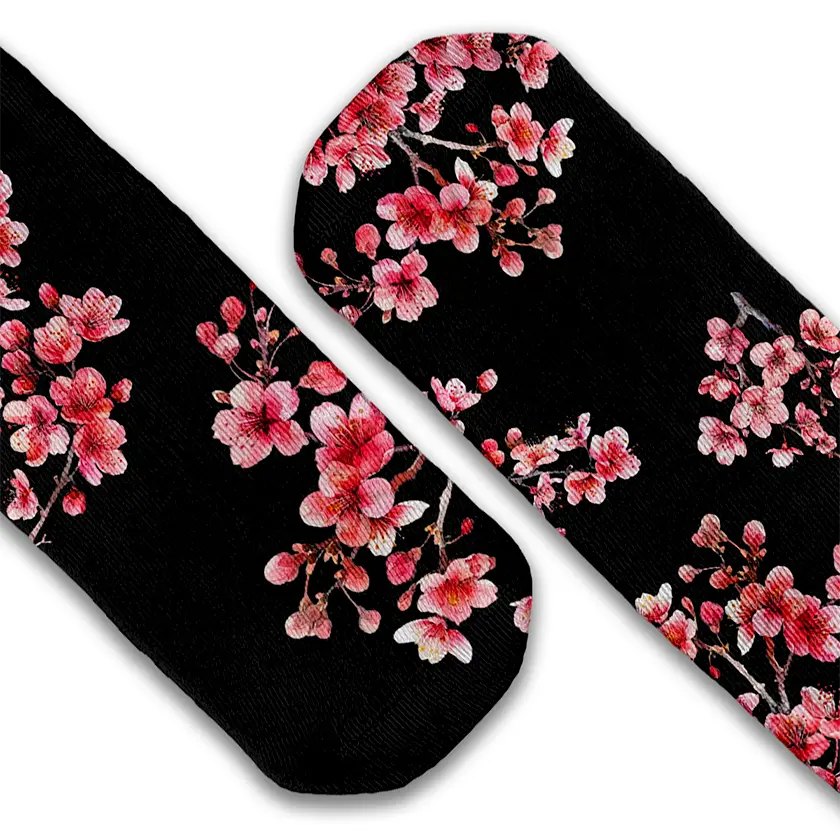 Cherry Blossom crew socks