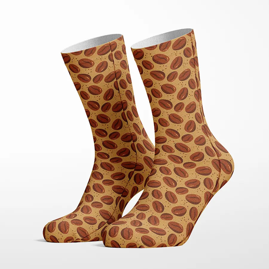 Coffee Beans crew socks