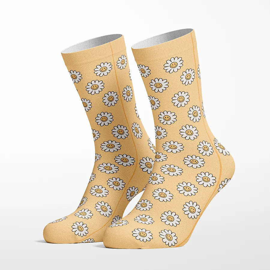 Daisy Smiles crew socks