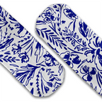 Delft Flowers crew socks