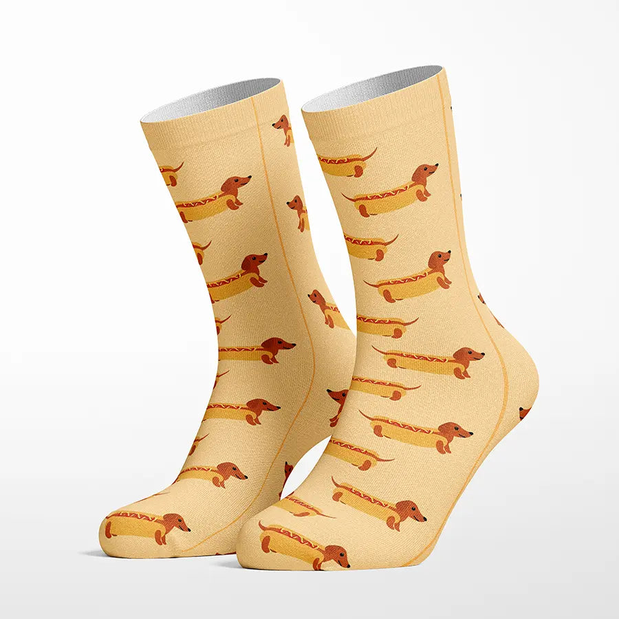 Hot Dogs crew socks