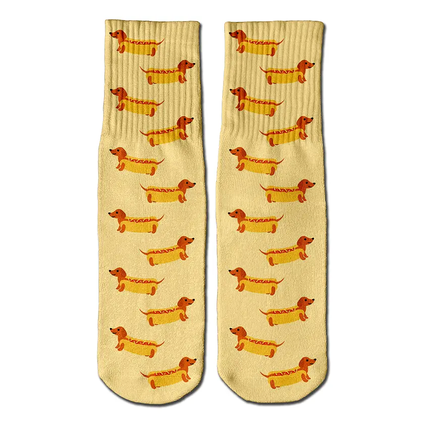 Hot Dogs crew socks