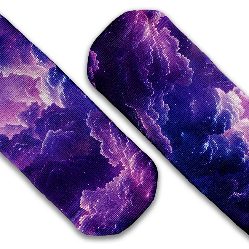 Iridescent Clouds crew socks