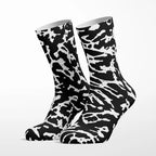 Jagged crew socks