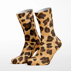 Leopard Print crew socks