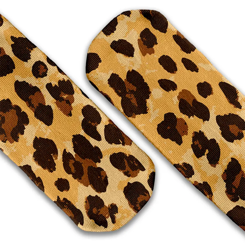 Leopard Print crew socks