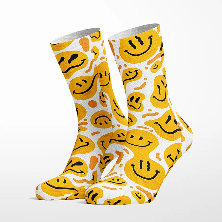 Liquid Smiles crew socks