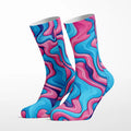 Liquid Swirl crew socks