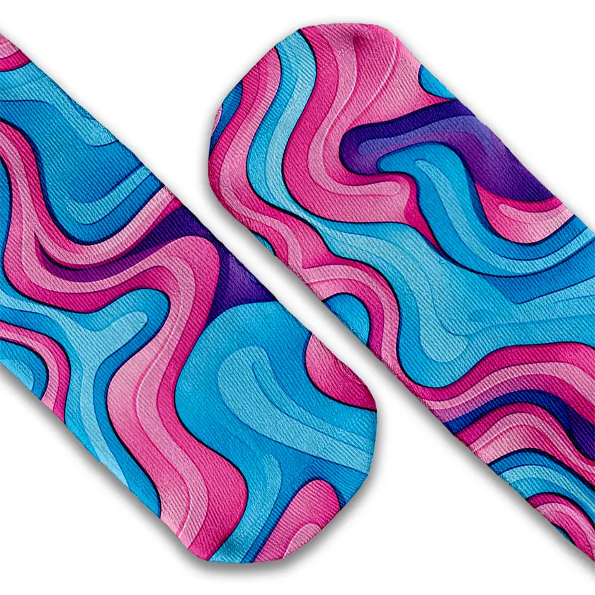 Liquid Swirl crew socks