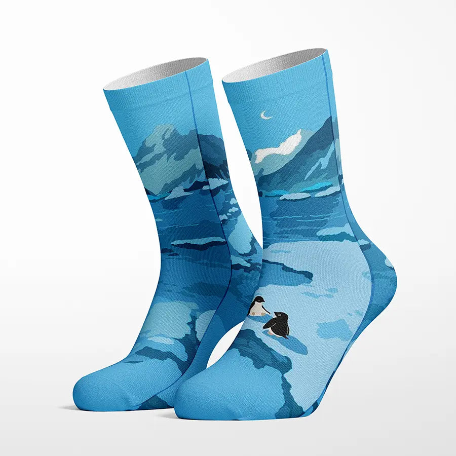 Penguins On Ice crew socks