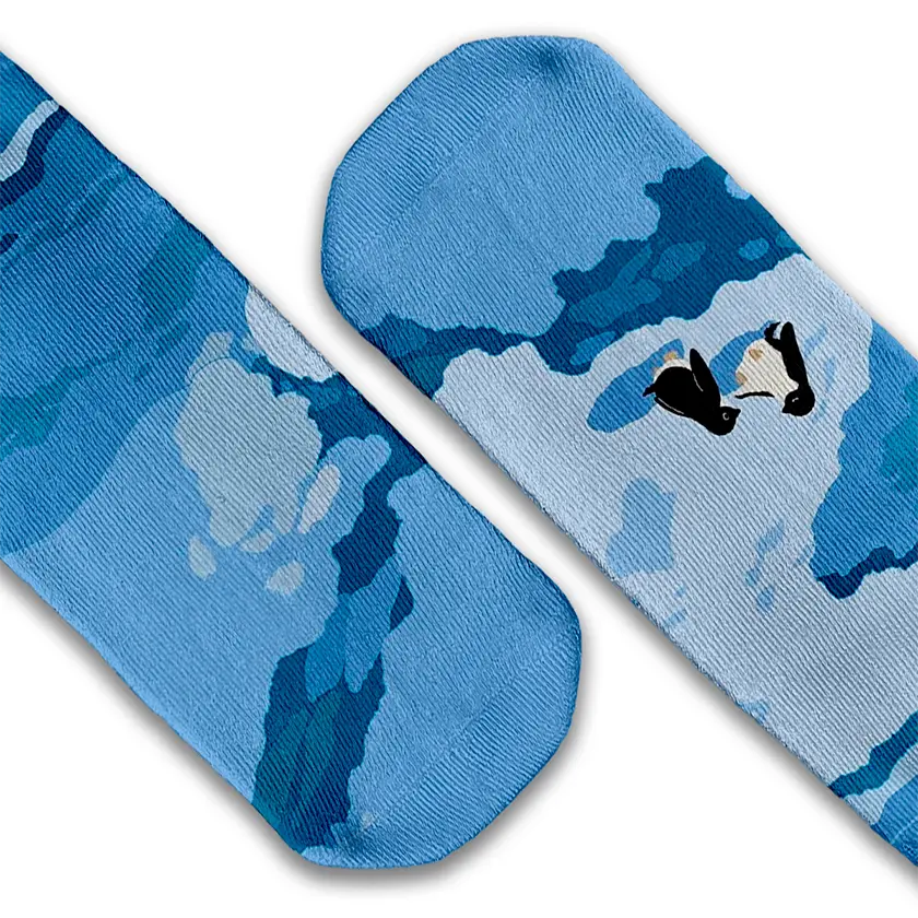 Penguins On Ice crew socks