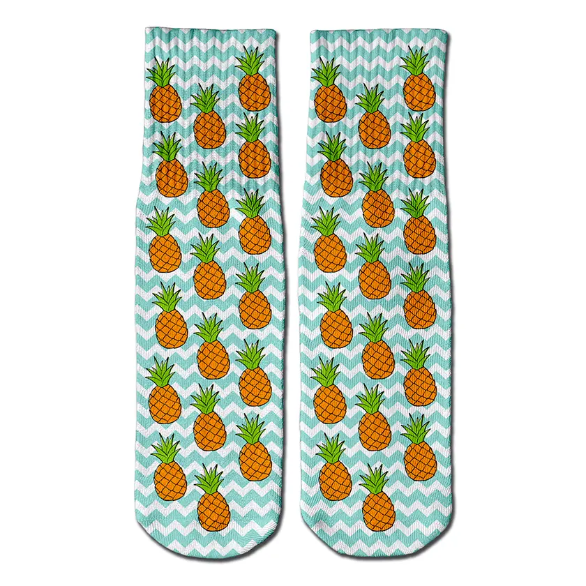 Pineapple crew socks