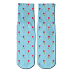 Pink Tulips crew socks