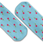 Pink Tulips crew socks