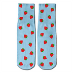 Strawberries crew socks