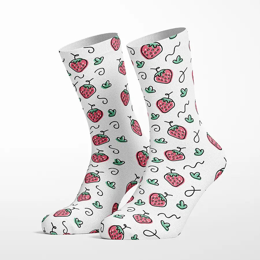Strawberry Fields crew socks