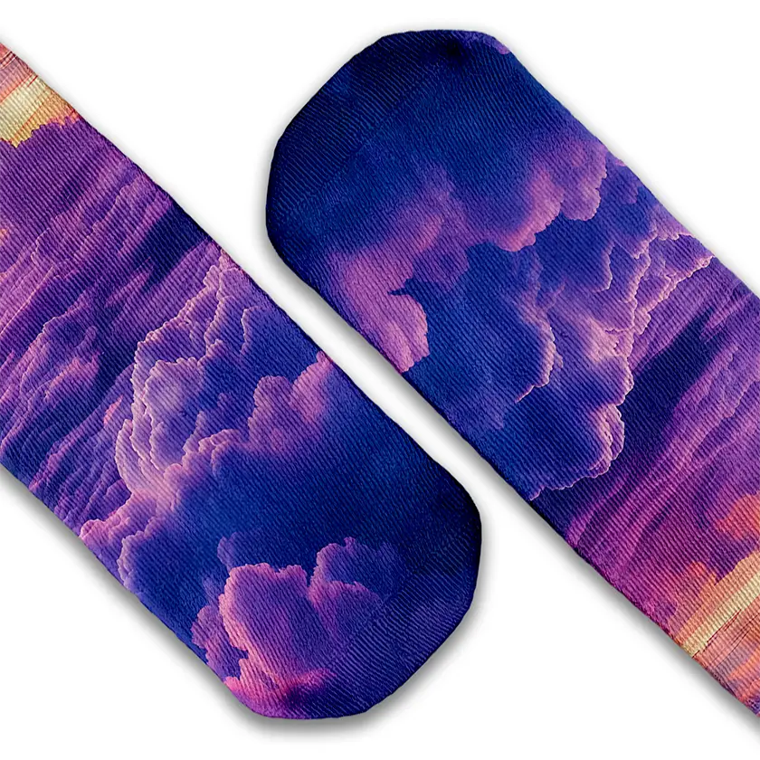Sunset Clouds crew socks