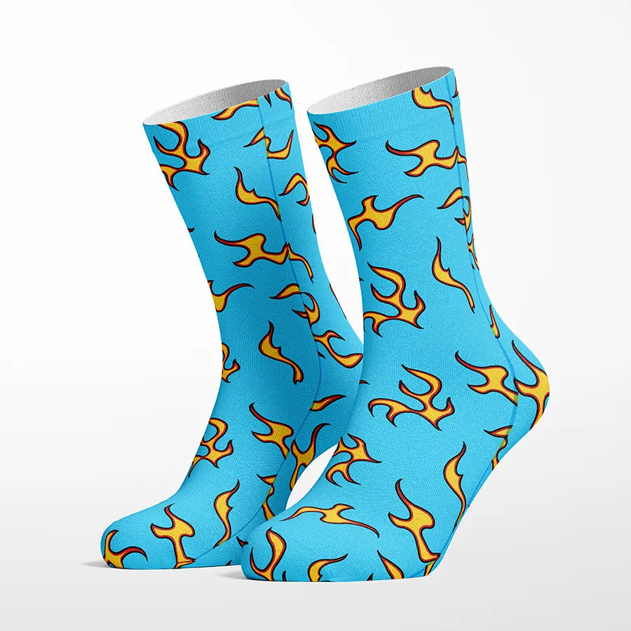Supa Hot Fire crew socks