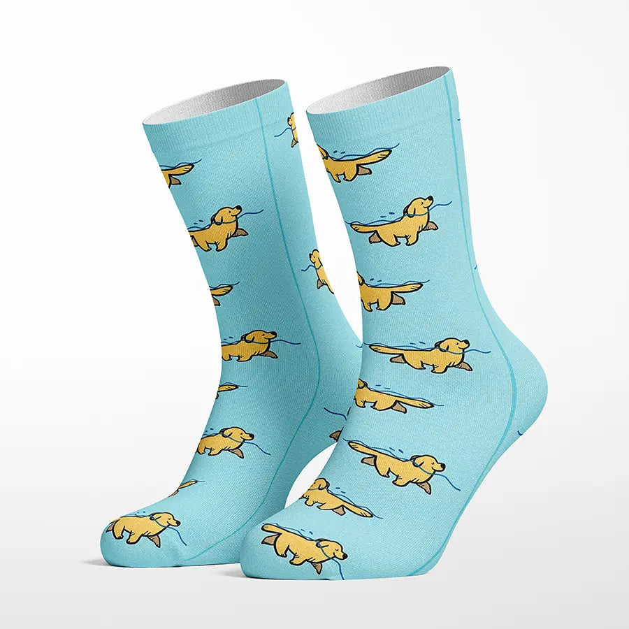Swimming Goldens crew socks