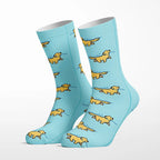 Swimming Goldens crew socks