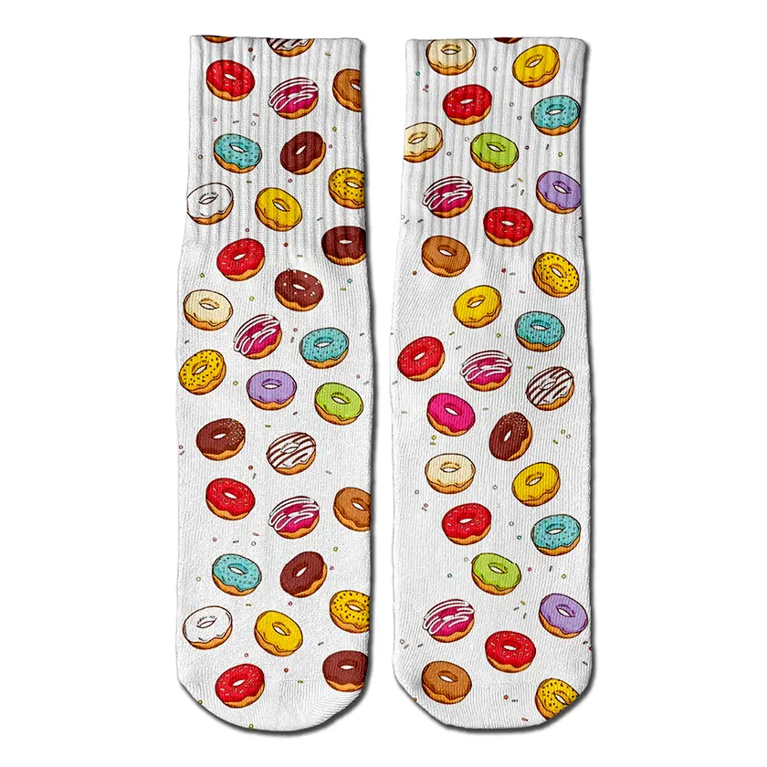 Too Many Donuts crew socks