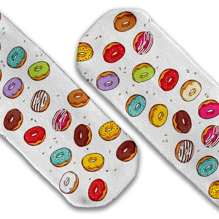 Too Many Donuts crew socks