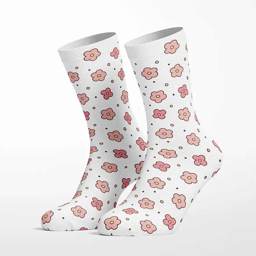Wild Poppies crew socks