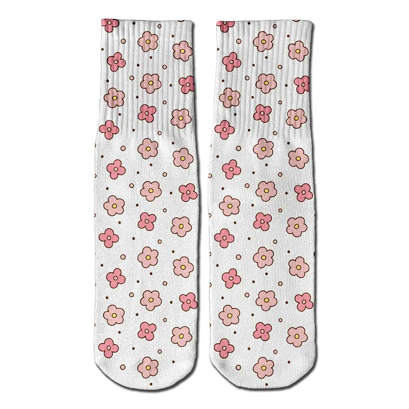 Wild Poppies crew socks