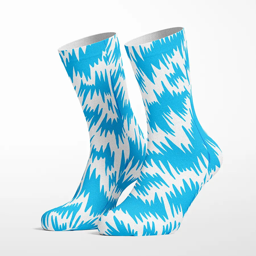 Zigzag crew socks