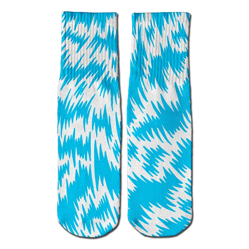 Zigzag crew socks